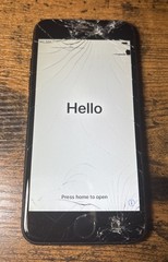 Apple iPhone 7 – 32GB – Jet Black A1660 Works – Screen Cracked See Description