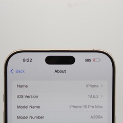 Apple iPhone 16 Pro Max A3084 256GB Fair Condition | Beige | AT&T Only
