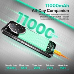 2026 OUKITEL WP62 5G Rugged Smartphone Android 15 24GB+256GB 11000mAh T-Mobile