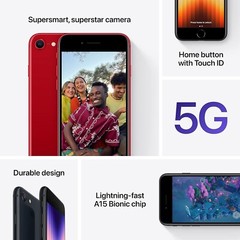 Apple iPhone SE (3rd Gen) A2595 – 64GB Midnight – Unlocked – *Used Condition*