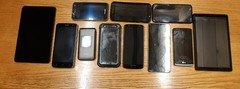 Lot of 10 pcs Assorted Smart Phone Cell Phones Tablets Samsung Parts/Repair