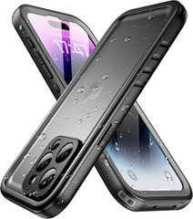 iPhone 14 Pro Max Waterproof Case – Built-in Shockproof Dustproof Screen Protect