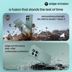 MOTOROLA Edge 70 Fusion (Blue Surf, 8+256GB) Snapdragon® 7s Gen 4 SmartPhone.