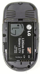 LG VX8350 – Gray and Black ( Verizon ) Cellular Flip Phone – Bundled / No Back