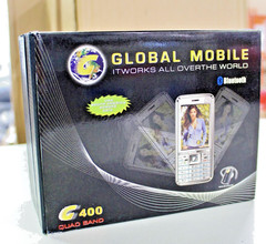 Vintage Unlocked Phone World Wide Global Mobile G400 Quad Band In Box Complete