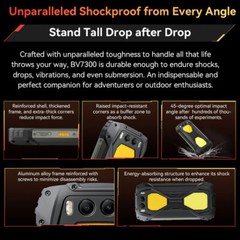 Global Blackview BV7300 4G Rugged Phone Android 14.0 Mobile Waterproof Dual SIM