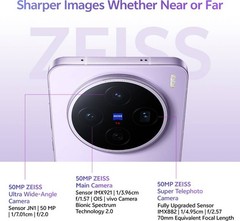 vivo X200T (Seaside , 512 GB) (12 GB RAM) Dimensity 9400+ ESIM Global Version.