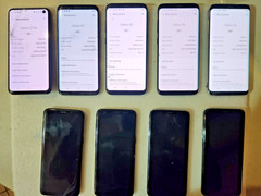 Lot of 9 Samsung Smartphones – Galaxy S8, S9 & S10e –For Parts or Repair “Read!!