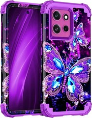 for Moto G Power 5G 2026 Case, Glow in The Dark Heavy Duty Shockproof Protection
