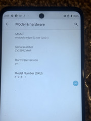 Motorola Moto Edge 5G 2021 XT2141 256GB Nebula Blue Verizon/Unlocked OPEN BOX US