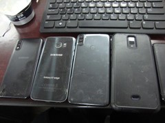 Lot of 7 untested cell phones for parts – samsunge galaxy s7 edge,A11, n more-FB