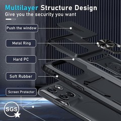 Case & Screen Protector for Moto G Stylus 5G 2026/2025 Heavy Duty Shockproof