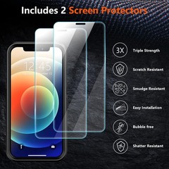 Designed for iPhone 12 Case/iPhone 12 Pro Case, 10 FT Military Grade Drop Protec