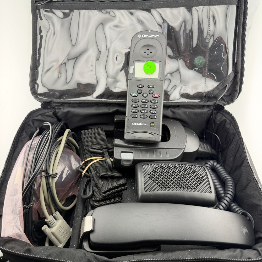 Qualcomm Globalstar GSP-1600 Tri-Mode Portable Satellite Phone With Accessories