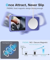 NO.1 Magnetic for Motorola Razr+ Plus 2026/2025/2024 Case, Crystal Clear, Soft S