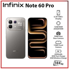 Infinix Note 60 Pro 5G TITANIUM 12GB+256GB Dual SIM Unlocked Android Cell Phone