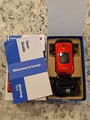 Lively Jitterbug Flip2 Flip Cell Phone for Seniors – Red
