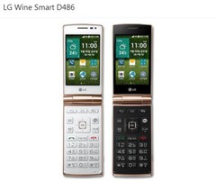 4G LTE LG Wine Smart D486 1GB RAM 4G ROM 3.5″ Android Flip Phone GPS Radio Wi-Fi