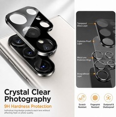 [2+2 PCS] Privacy Screen Protector & Camera Lens Protector for Samsung Galaxy S2