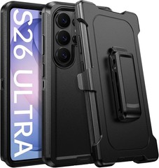 Samsung Galaxy S26 Ultra Case with Belt Clip Holster Shockproof Heavy Duty Cover