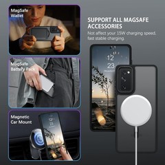 Magnetic for Samsung Galaxy S20 FE Case, 14FT Drop Protection, Slim Fit, Black