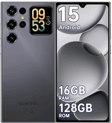 OUKITEL Dual Screen C62 Android 15 Phone, 16GB (4+12 Virtual) + 128GB Unlocked
