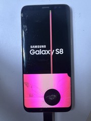 Samsung Galaxy S8 SM-G950U 5.8″ Silver Gray 64GB AT&T AS-IS for Parts or Repair!