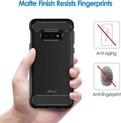 1. For Samsung Galaxy S10e Slim Fit Case, Shock-Absorption Carbon Fiber Design