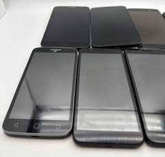 Lot of 11 Android Smartphones Alcatel 1X Idol Hero Pixi Pop Tetra No Power READ