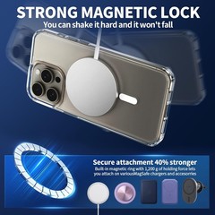 Magnetic for iPhone 14 Pro Max Case, Shockproof Shock Absorption, Slim Fit & Lig