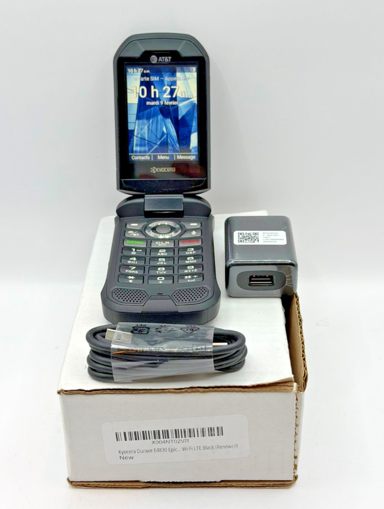 KYOCERA E4830 EPIC DURAXE AT&T UNLOCKED 4G GSM RUGGED WATERPROOF FLIP PHONE