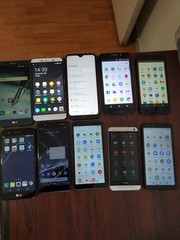 Lot of 10 Mixed Brand LG /hTC/TCL/Nokia and other 32GB Smartphone