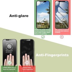 2PCS Matte Privacy Anti-Spy Screen Protector for iPhone X/XS/11 Pro 5.8 Inch Ful