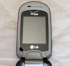 LG VN150 Flip Phone Gray Verizon Tested Working Phone Only