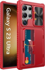 Case Wallet & Slide Camera Cover for Samsung Galaxy S23 Ultra 6.8″ Military Grad