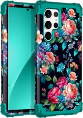 Galaxy S23 Ultra Case, Three Layer Heavy Duty Shockproof Protection Hard Plastic