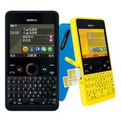Nokia Asha 210 GSM Unlocked QWERTY Keyboard Bluetooth Wifi Dual SIM Cell Phone