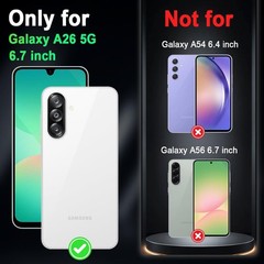 Galaxy A26 5G Case, Glow in The Dark Three Layer Heavy Duty Shockproof Bumper