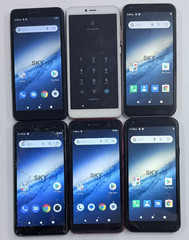 LOT OF 6 x UNLOCKED SKY Devices Elite P55 Max / E55 / P55 Dual SIM Smart Phones