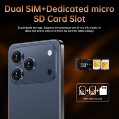 Unlocked Smartphone G17 Pro Max 5G Cell Phone 256GB Dual Sim Android Cheap Phone