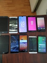 Lot of 10 Mixed Brand LG /hTC/TCL/Nokia and other 32GB Smartphone