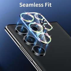 3 Pack Camera Lens Protector for Samsung Galaxy S24 Ultra, Tempered Glass
