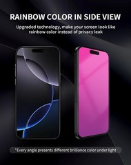 2 Pack Gradient HD Clear Privacy Screen Protector for iPhone Air 6.5 Inch Anti S