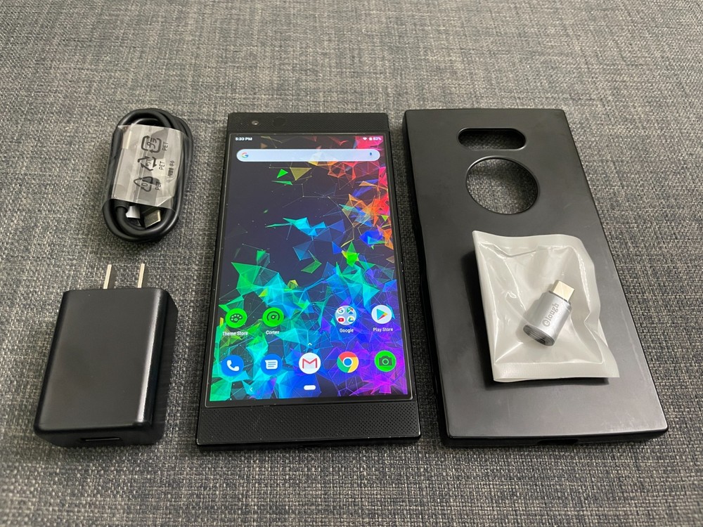 Used Razer Phone 2 RZ35-0259 8+64GB Black 12MP 120Hz Unlocked 4G Android Phone