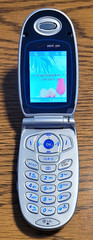 LG VX6000 – Silver and Blue ( Verizon ) Very Rare Cellular Flip Phone – READ
