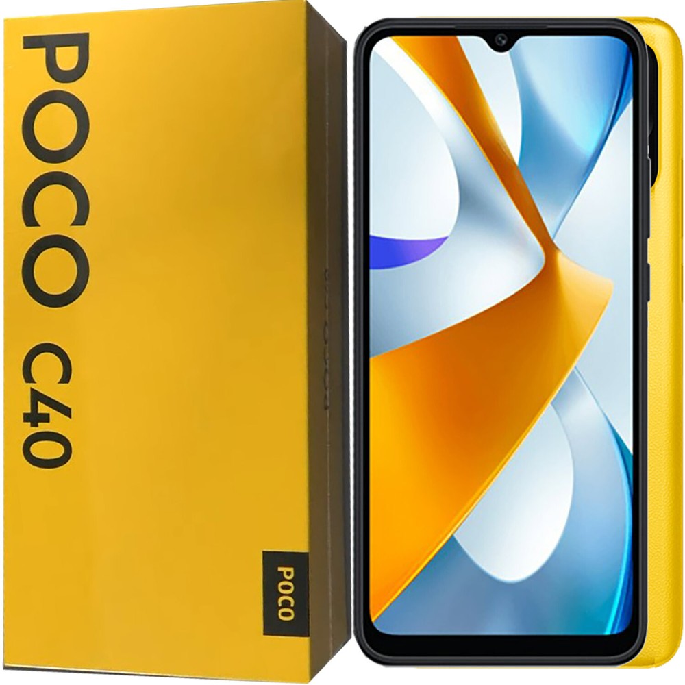 NEW Xiaomi Poco C40 4G Poco Yellow 64GB + 4GB Dual-SIM Factory Unlocked GSM