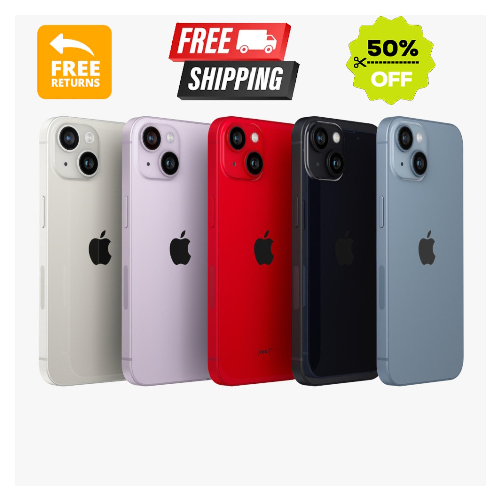 Apple iPhone 14 128GB Unlocked Straight Talk T-Mobile 5G LTE SmartPhone