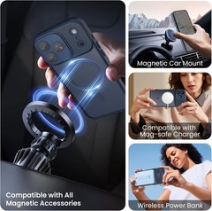 Magnetic Case for iPhone 17 Pro with Full Camera Protection & Drop Protection
