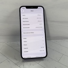 Apple iPhone 12 64GB Purple A2172 Unlocked Bad Face ID #H283
