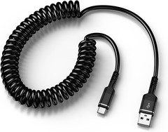 USB to USB-C Fast Charger for iPhone 17/16, 3FT Retractable Cable